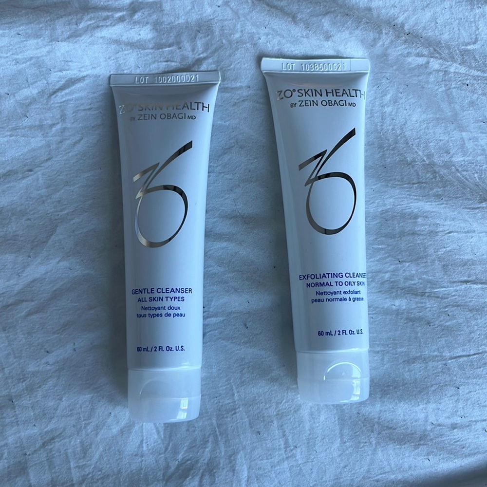 ZO Skin Health Travel Size Gentle Cleanser and Exfoliating Cleanser